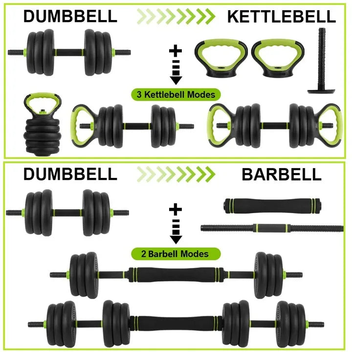 TWISTER.CK Adjustable Dumbbell Set With Connector For Home Gym