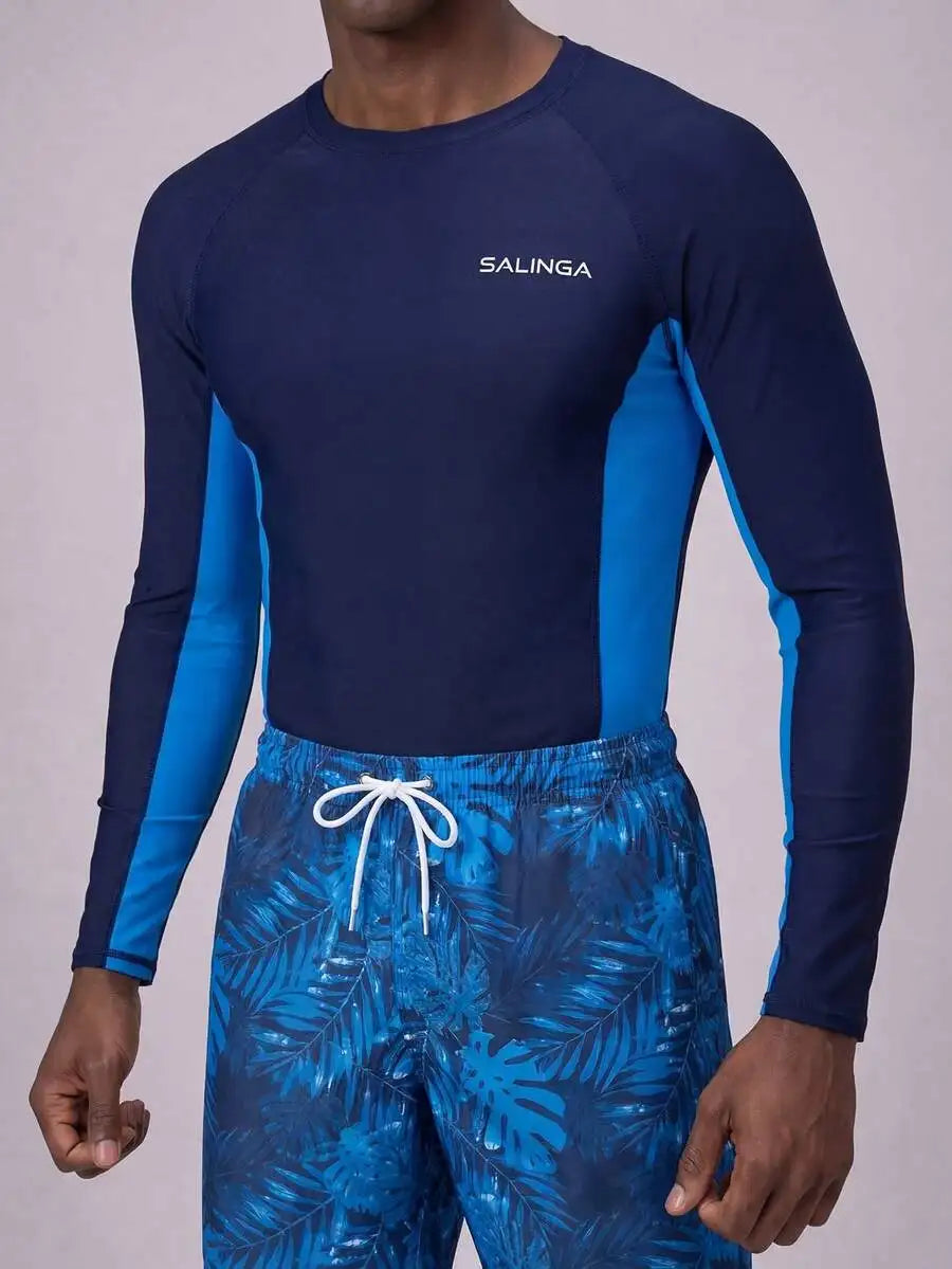 Mens Rash Guard And Swim Shorts Set For Beachwear Essentials