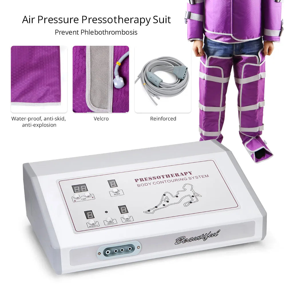 Air Pressure Slimming Suit Pressotherapy Sauna For Lymphatic Drainage
