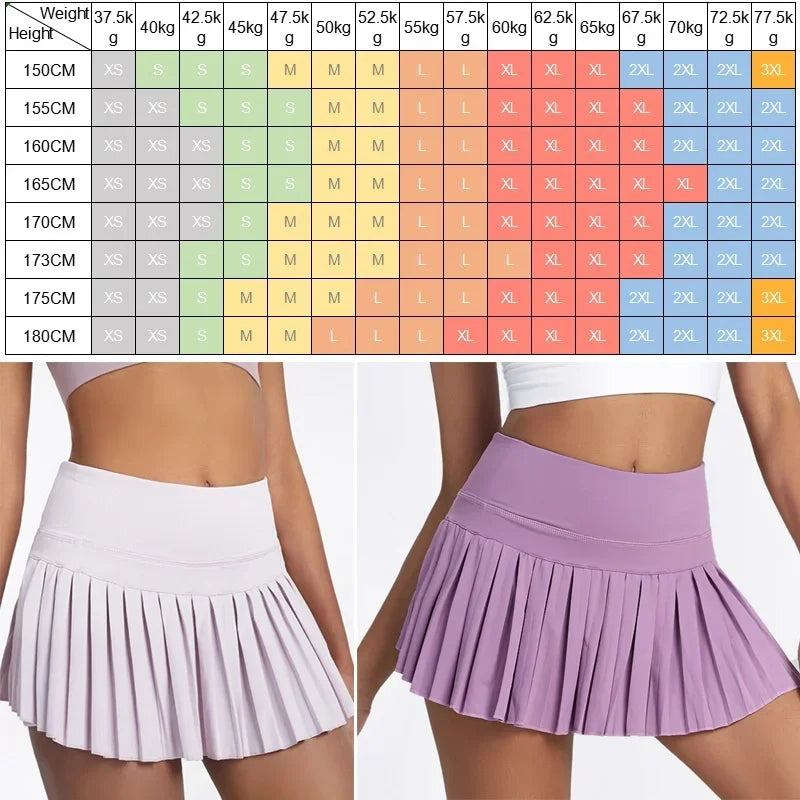 Cloud Rise Pocket Tennis Skirt Skort for Women Breathable Elastic