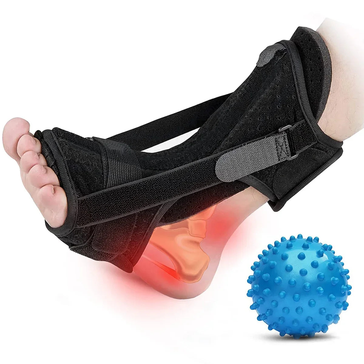 Plantar Fasciitis Night Splint Orthotic Breathable Foot Drop Brace