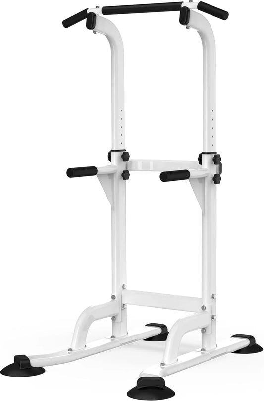 Adjustable Height Power Tower Pull Up Bar Dip Station