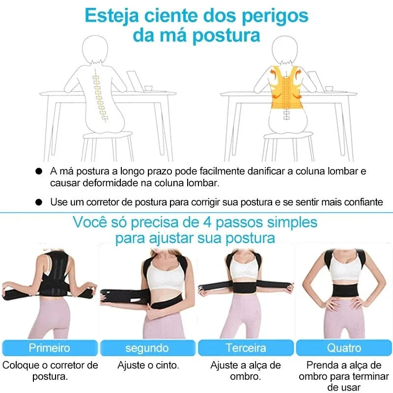 Lumbar Belt Posture Corrector Vest With Back Support