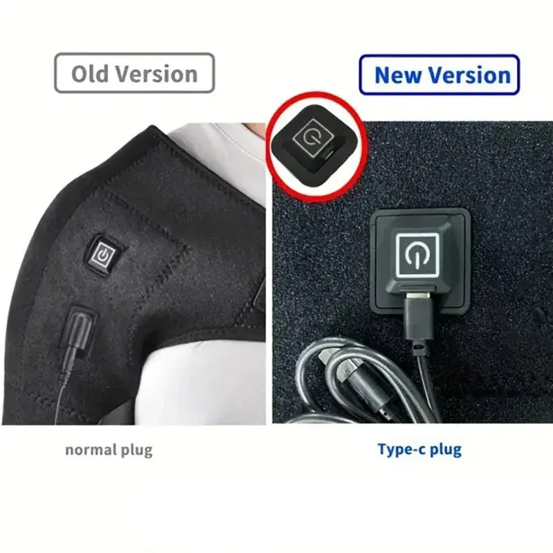 Electric Heated Shoulder Brace Wrap For Arm And Shoulder Pain Relief