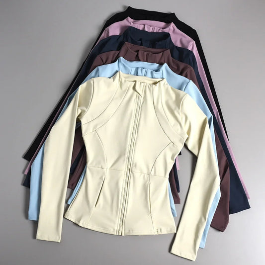 Women's Slim Fit Yoga Top Long Sleeve Sports Shirt Running
