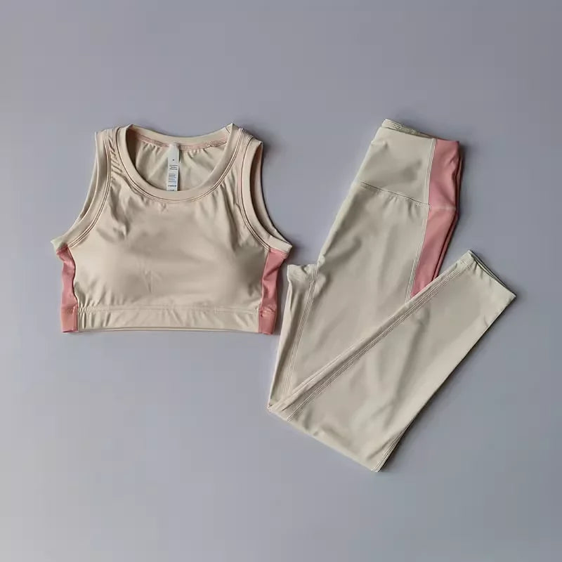 Women's 2-Piece Yoga Set High Waist Leggings And Sports Bra