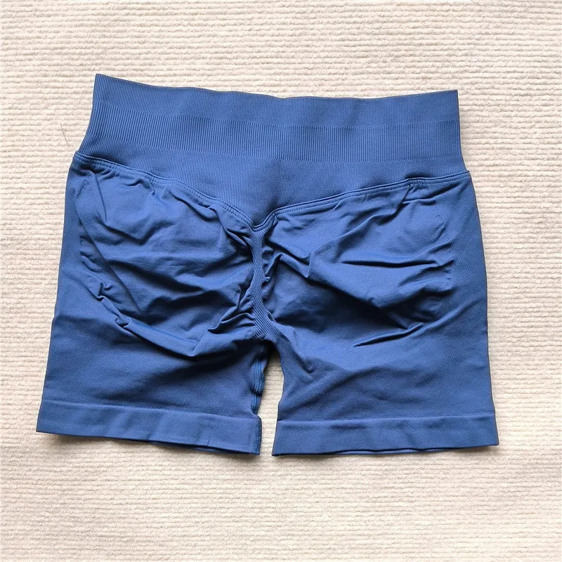 Women's Gym Running Shorts Scrunch Butt Seamless Biker Cycling