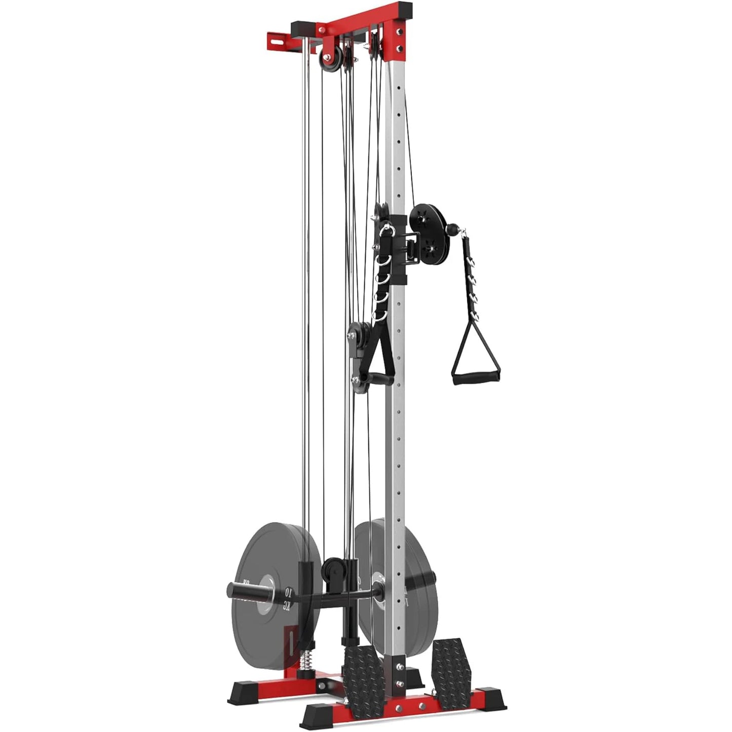HiMISS Wall Mount Cable Machine Lat Pulldown With 20Position Pulley System