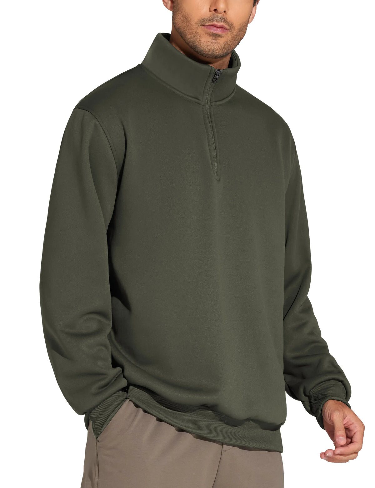 The Gym People Men's Half Zip Fleece Pullover
