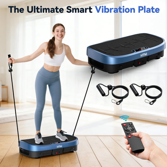 HTM Vibration Platform Fitness Plate 120 Levels Silent Non Slip