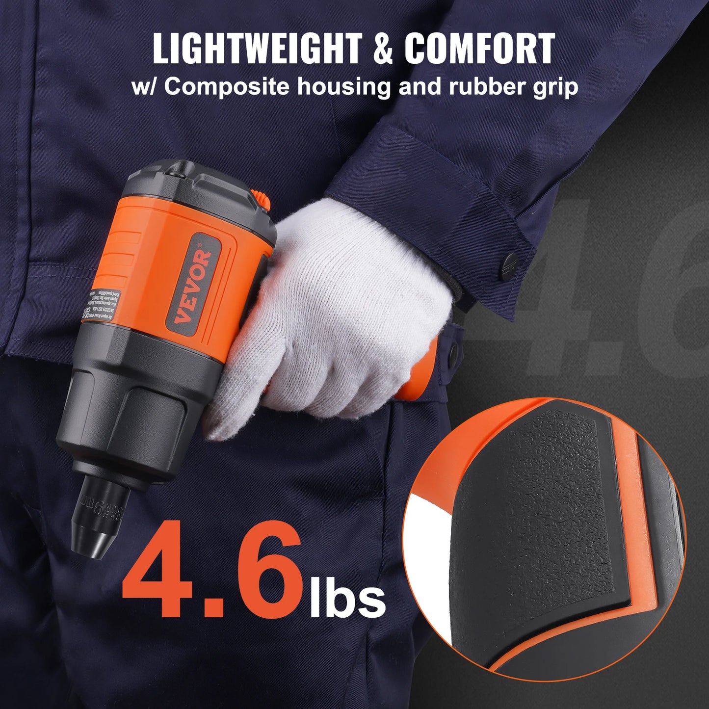 SucceBuy Lightweight Pneumatic Impact Gun With 11-Piece Socket Set