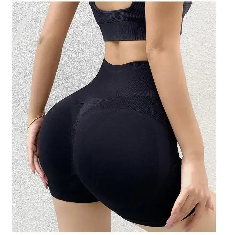 Yoga Set for Women Seamless Gym Wear Bra Shorts Leggings