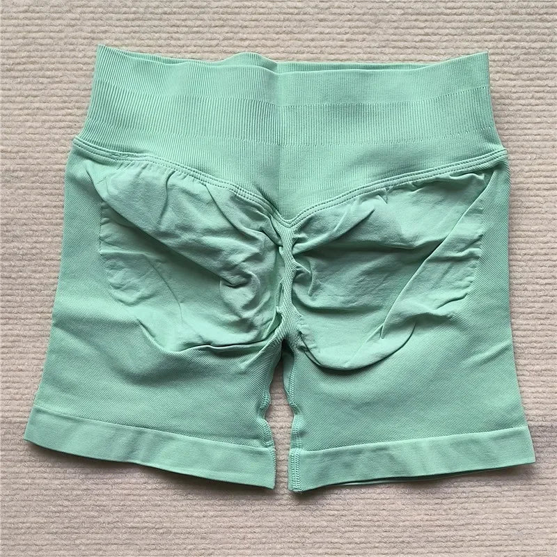 Women's Gym Running Shorts Scrunch Butt Seamless Biker Cycling