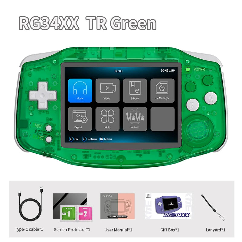 Anbernic RG34XX Handheld Game Console IPS Screen WiFi Bluetooth