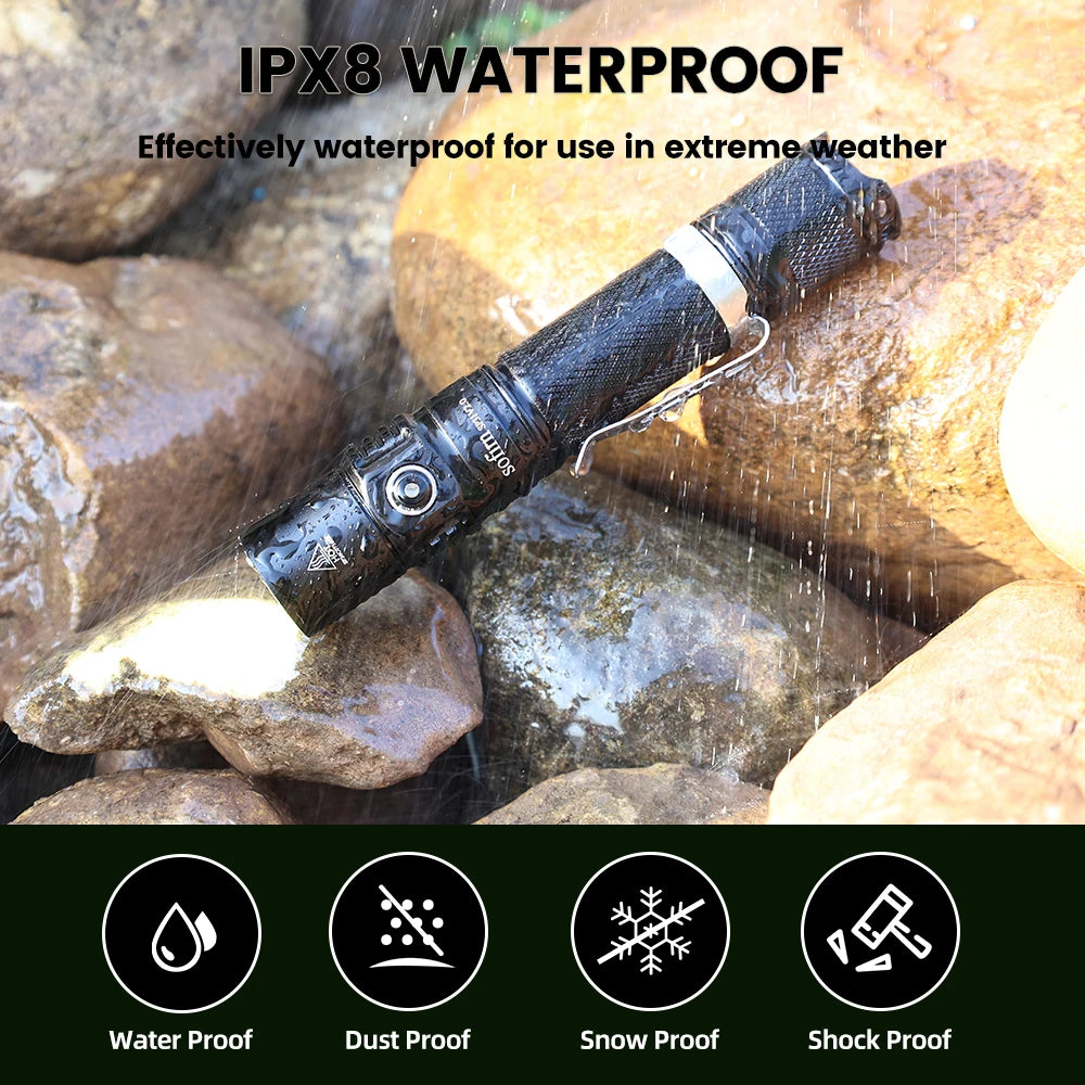 Sofirn SP31 V2.0 LED Flashlight 1200 Lumen Tactical Torch