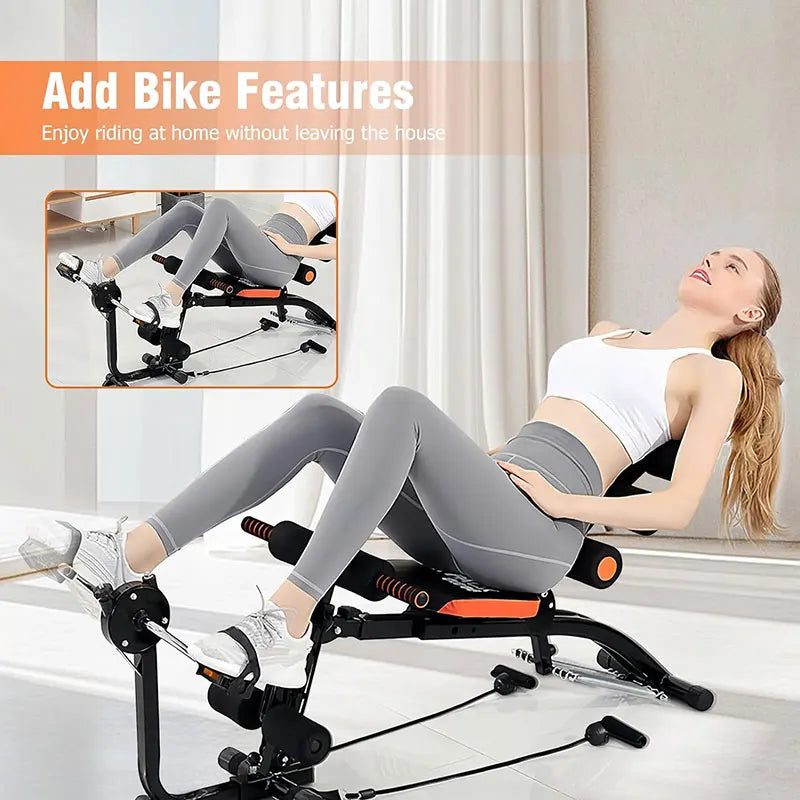 KBQ Foldable Abdominal Exercise Bench Six In One Core Trainer