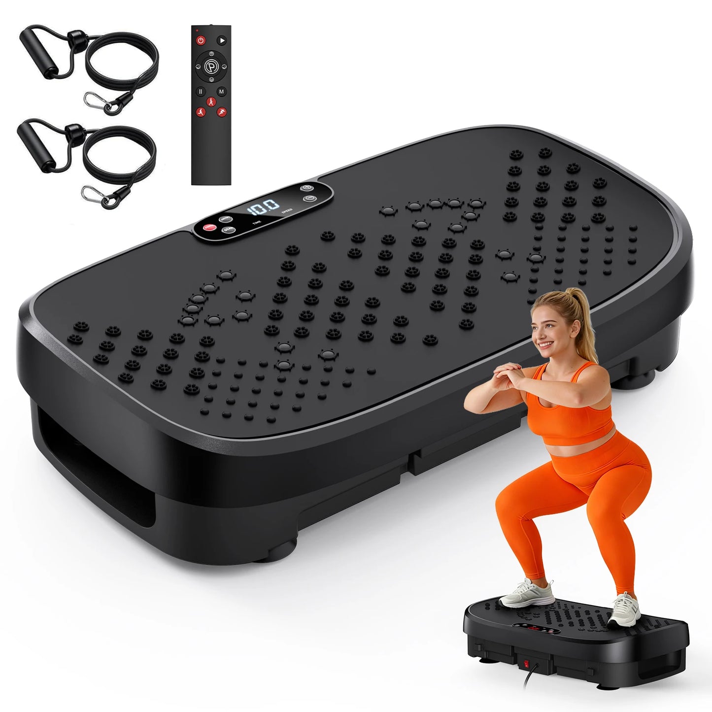 HTM Vibration Plate Fitness Platform 120 Levels Silent Operation NonSlip