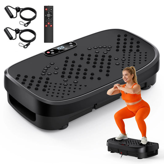 HTM Vibration Plate Fitness Platform 120 Levels Silent Operation NonSlip