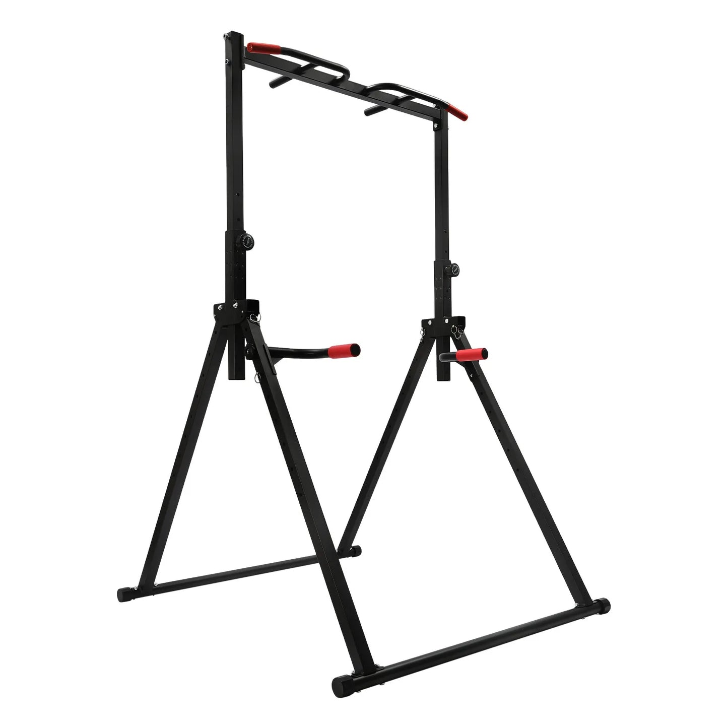 Power Tower Dip Station Adjustable Height For Home Strength Training