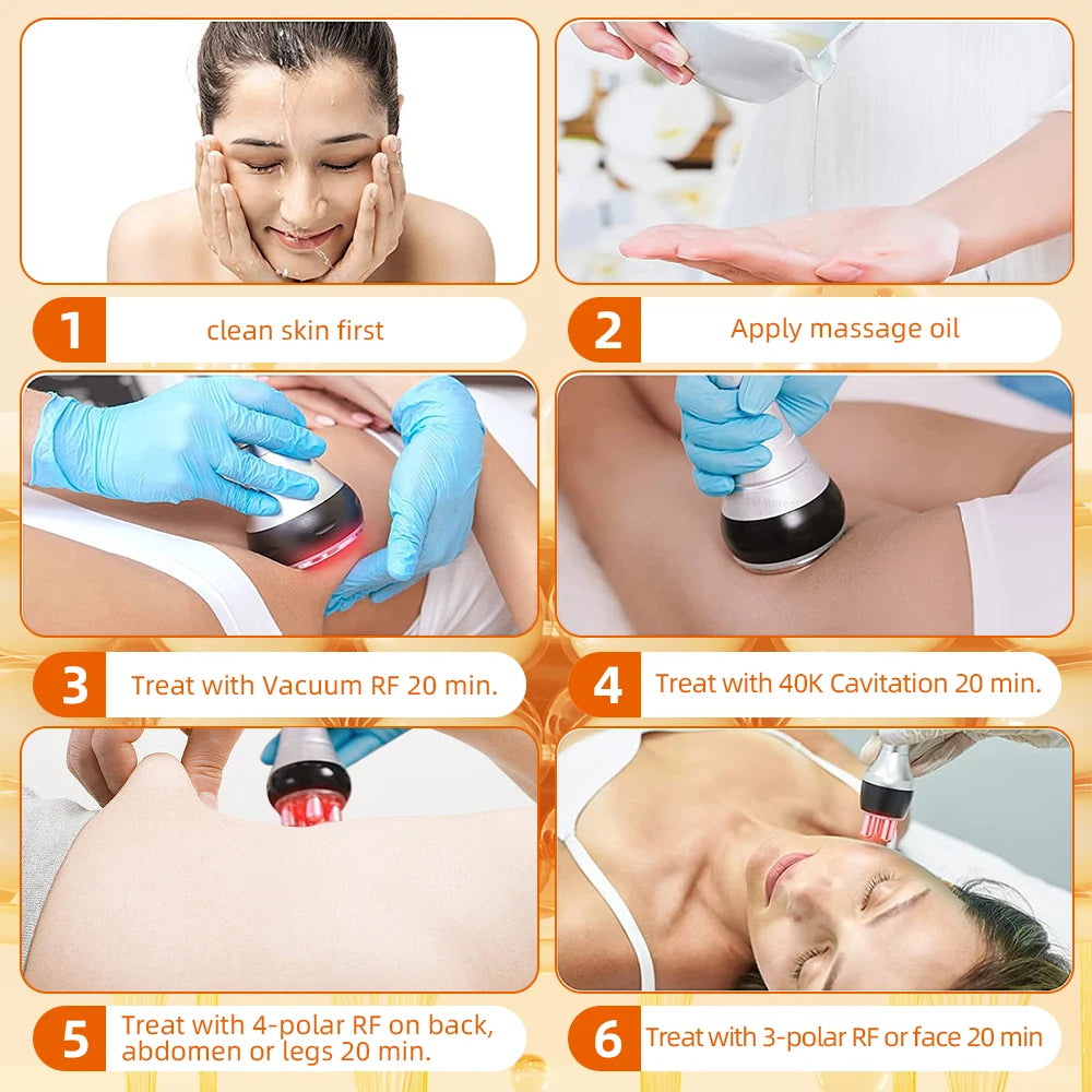 Moonic Beauty 4 In 1 Cavitation Machine Ultrasonic RF Shaping