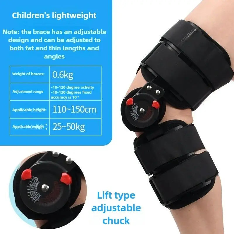 Adjustable Knee Brace Hinged Support Carbon Fiber Stay For Post Surgery Recovery