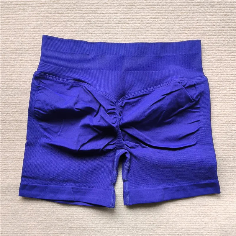 Women's Gym Running Shorts Scrunch Butt Seamless Biker Cycling