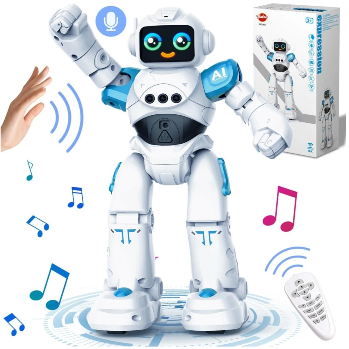 VATOS RC Robot Toy with Smart Talking and Gesture Sensing