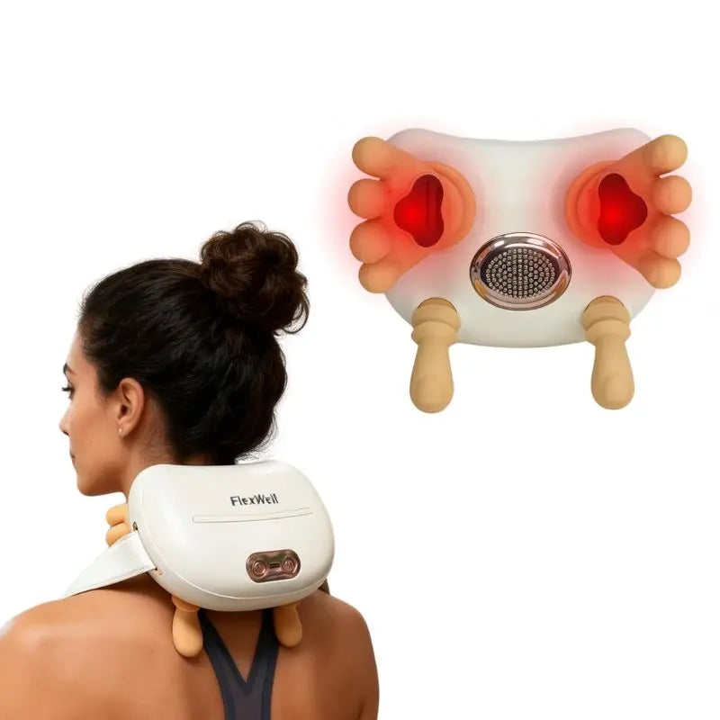 Shoulder and Neck Massager With Kneading and Heat Therapy