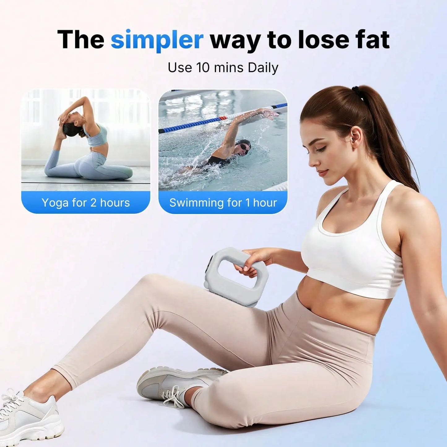 Cordless Vibration Massage Ring 6 Speed Full Body Massager