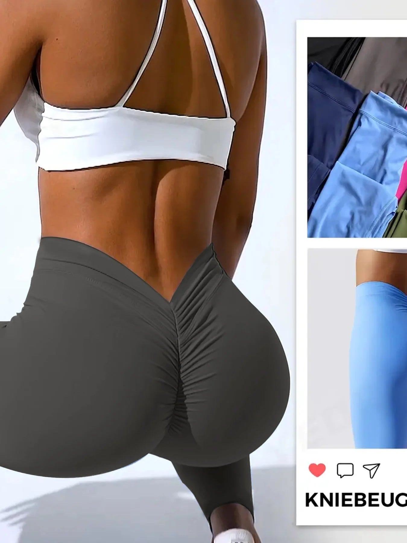 Womens Cross Over High Waist Yoga Leggings Active Wear