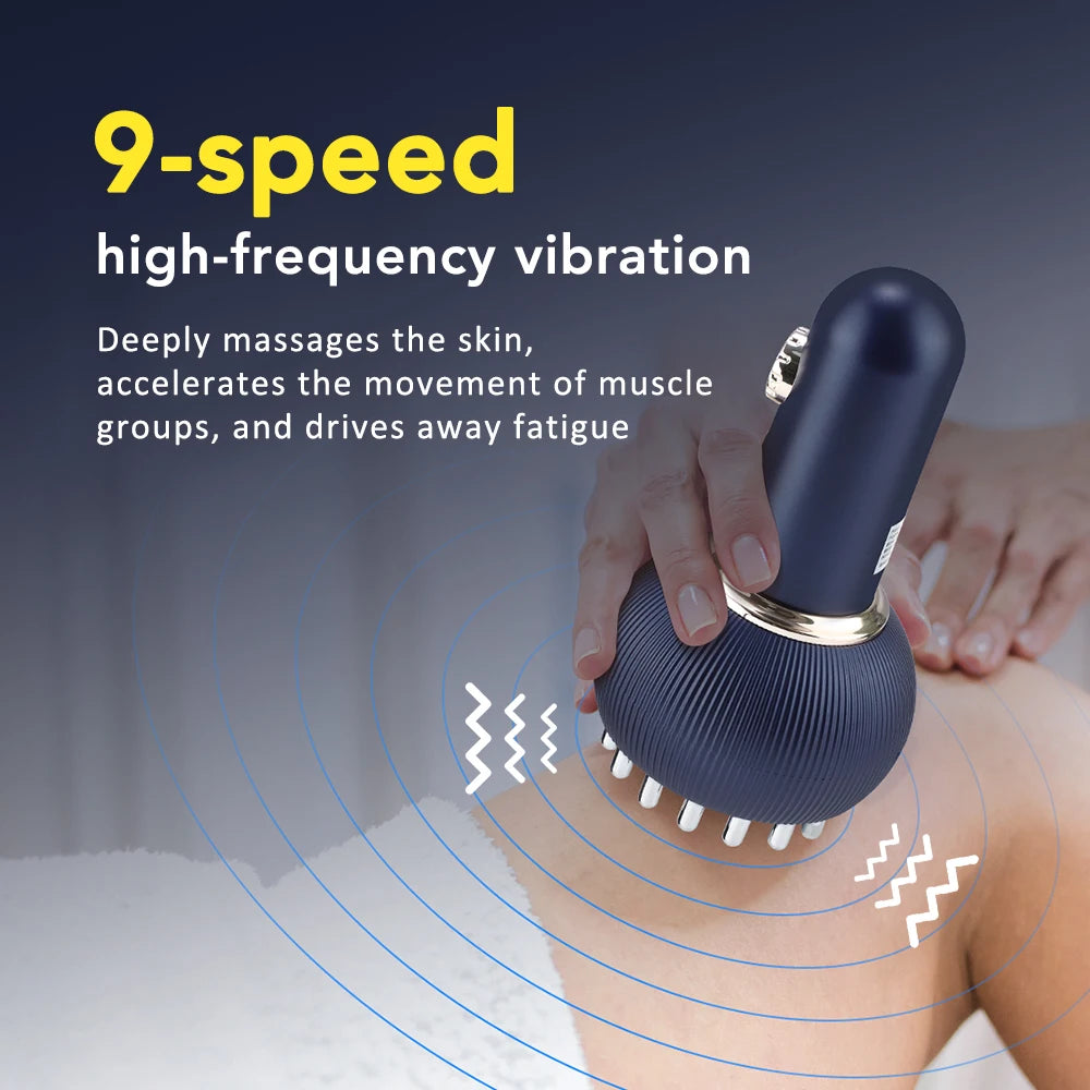 Hailicare Electric Meridian Body Massage Brush for Lymphatic Drainage