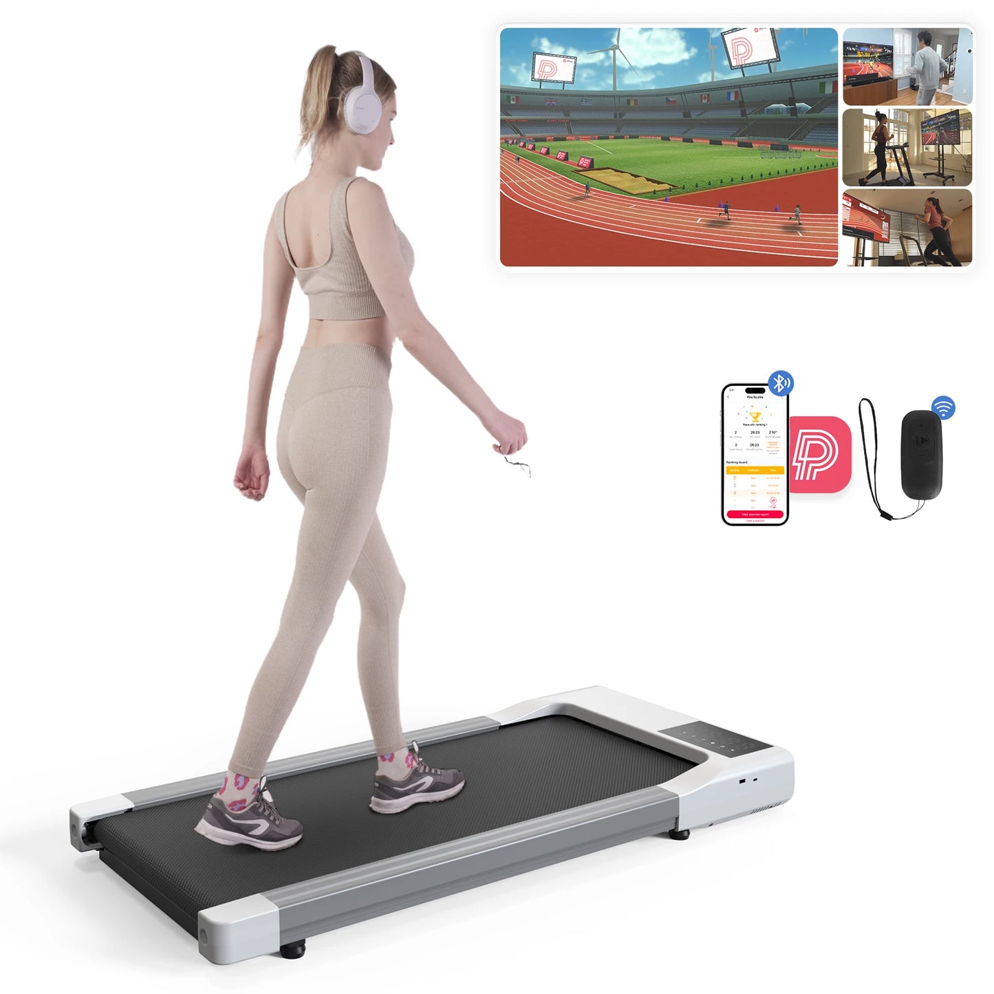 NONE 2 In 1 Treadmill For Home Office Remote Control