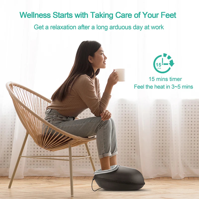 Medcursor Shiatsu Foot Massager With Heat Roller Massage