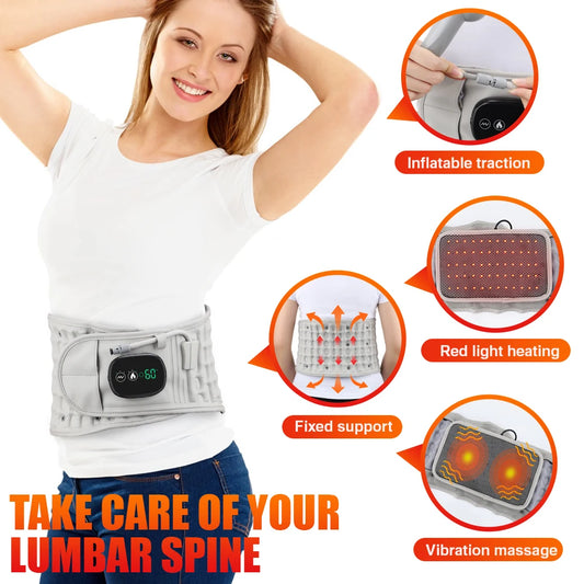 PASTSKY Inflatable Lumbar Traction Belt With Rechargeable Battery