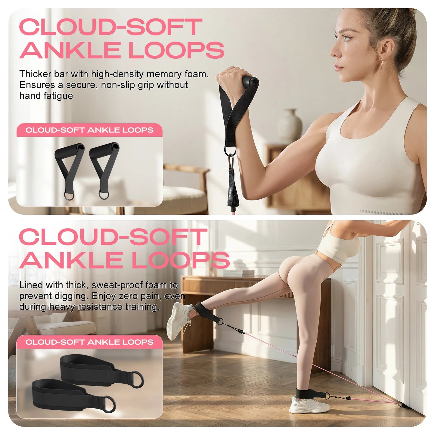 Pilates Bar Kit With Resistance Bands For Home Workout