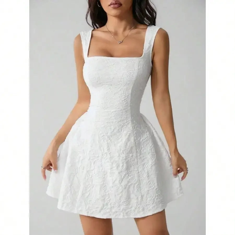 Womens Linen Sleeveless V Neck Midi Dress For Summer Casual