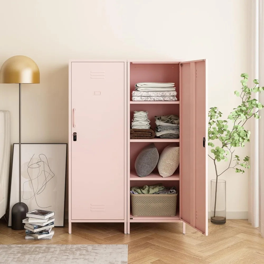Metal Storage Locker With Digital Lock For School And Home