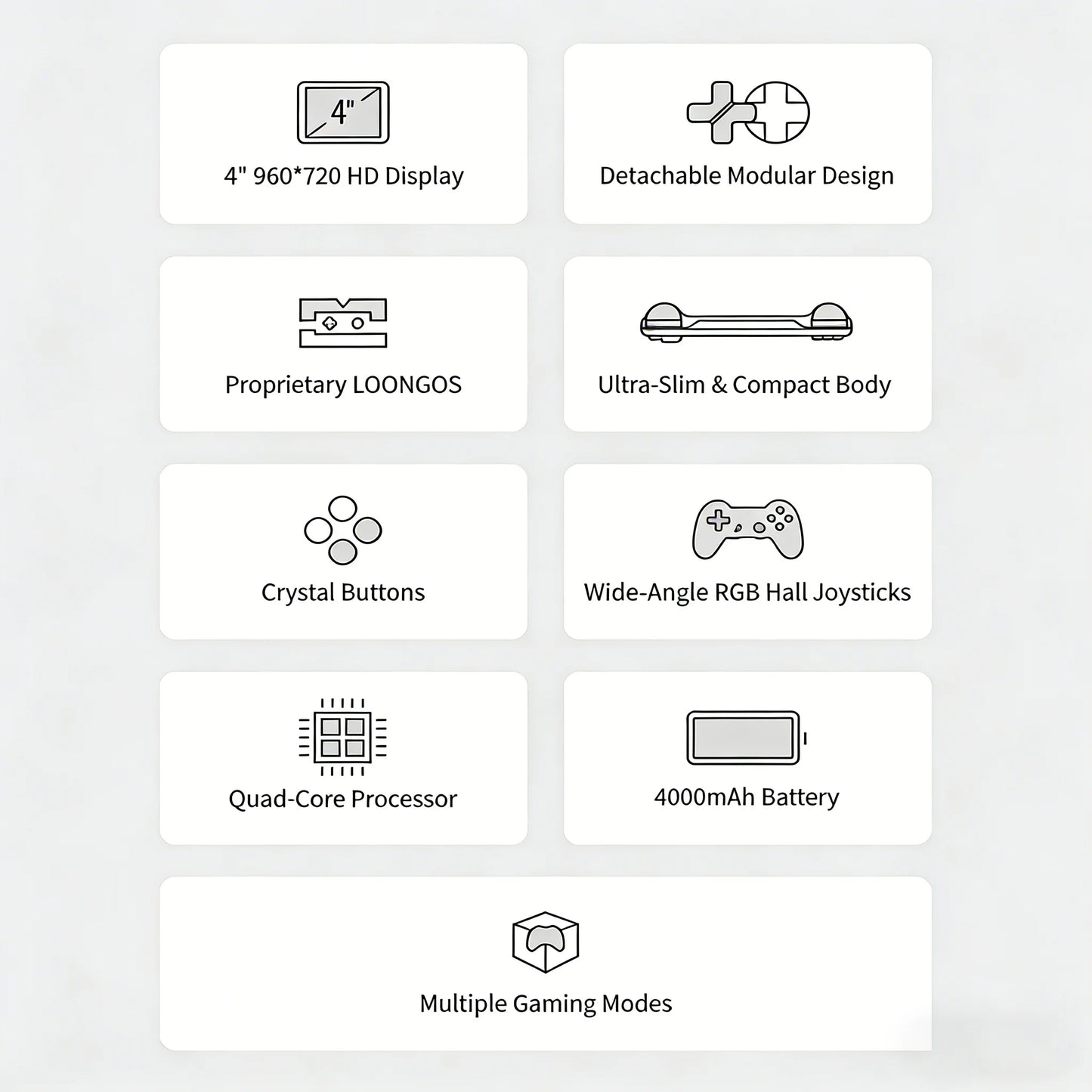 Miniloong Pocket 1 Modular Retro Handheld Emulator
