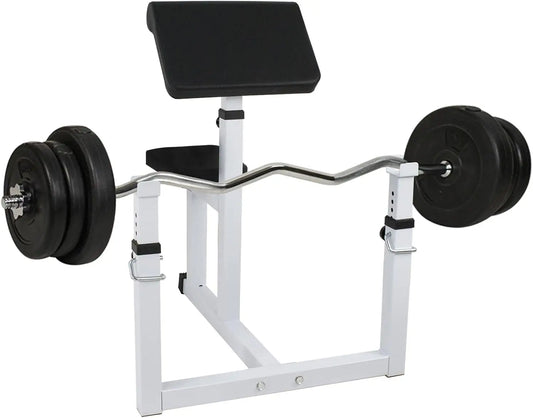 Adjustable Arm Bicep Curl Bench For Home Gym Strength Training