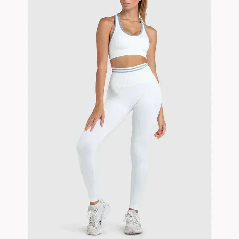 Dailou Seamless Yoga Set High Waist Workout Wear For Women
