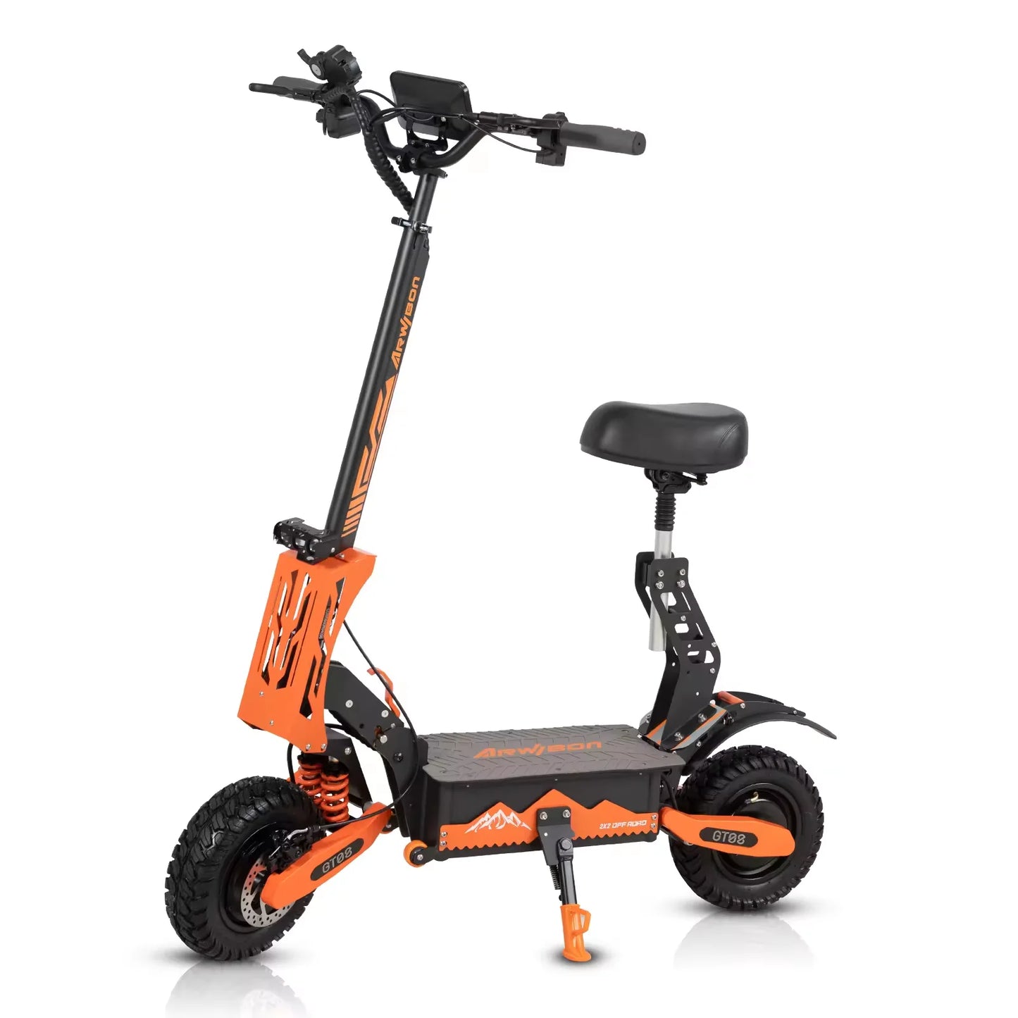 Arwibon 5600W Dual Motor Electric Scooter With Front Brakes