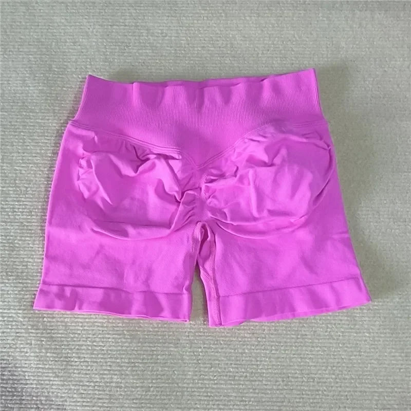 Women's Gym Running Shorts Scrunch Butt Seamless Biker Cycling