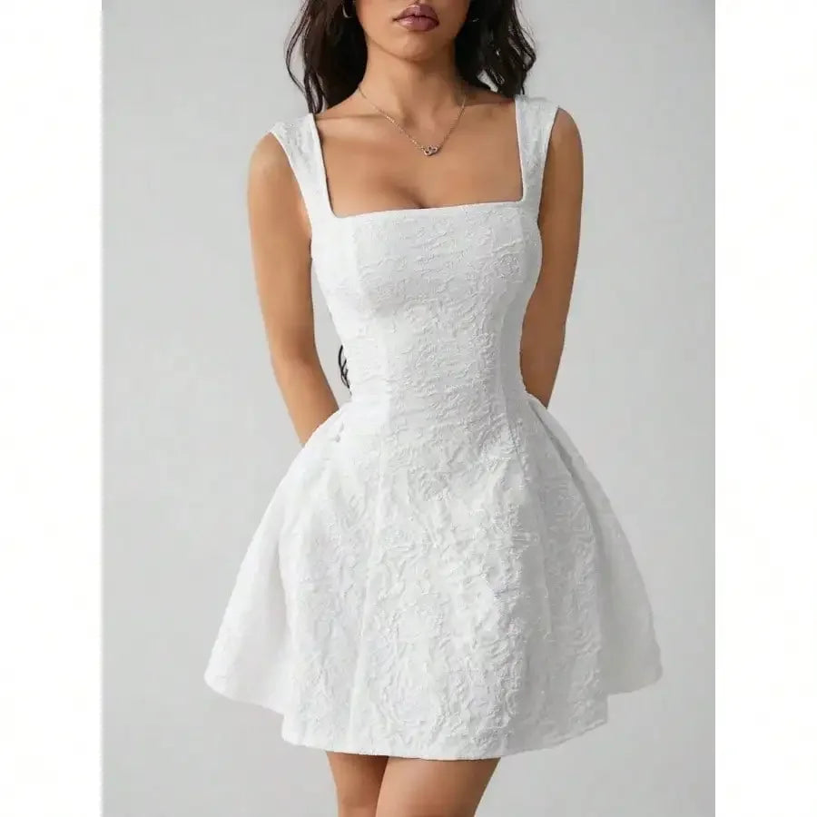 Womens Linen Sleeveless V Neck Midi Dress For Summer Casual