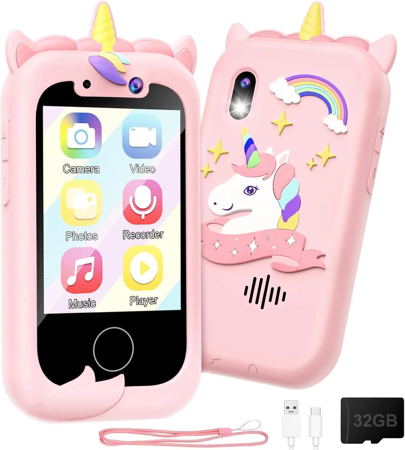 Kids Smart Phone Toy for Girls Real Play Cell Phone