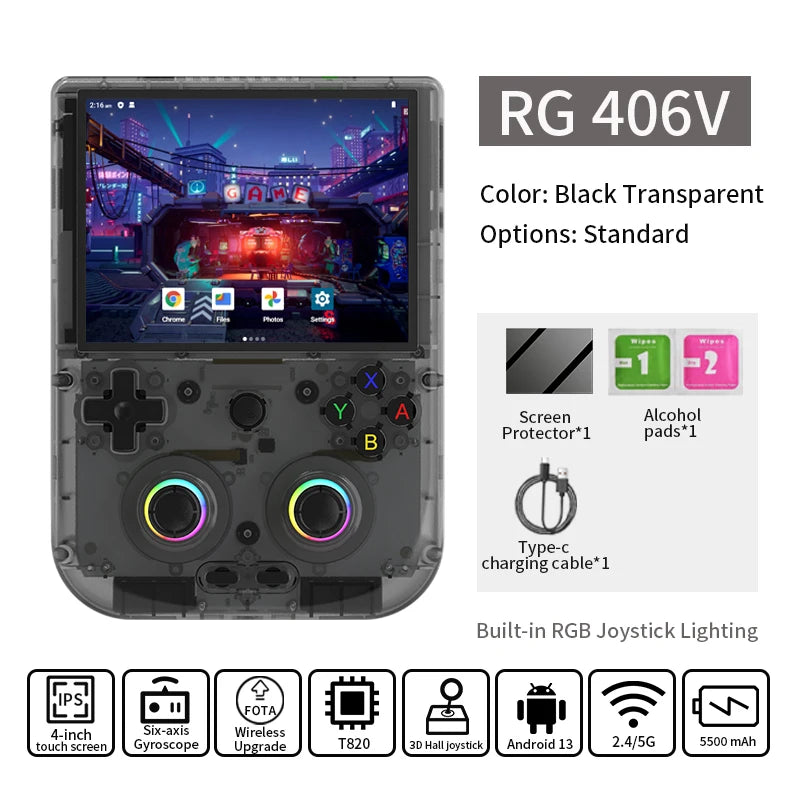 Anbernic RG406V Retro Handheld Console Multitouch WiFi