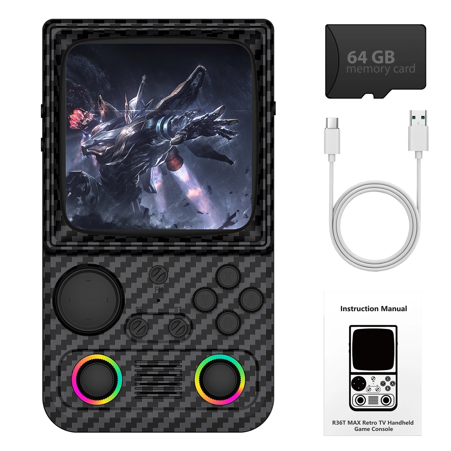 AQHH AISLPC R36T MAX Retro Handheld Console EmuELEC