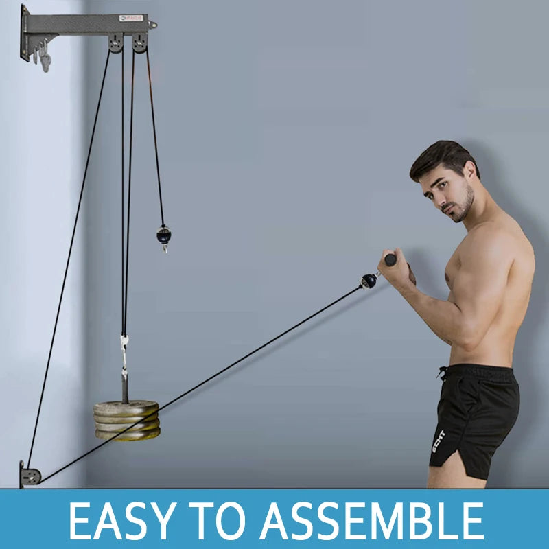 None Wall Mounted Gym Pulley System For Strength Training