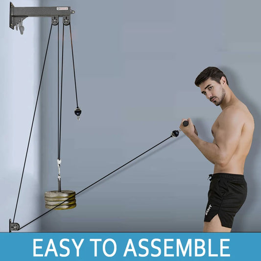 None Wall Mounted Gym Pulley System For Strength Training