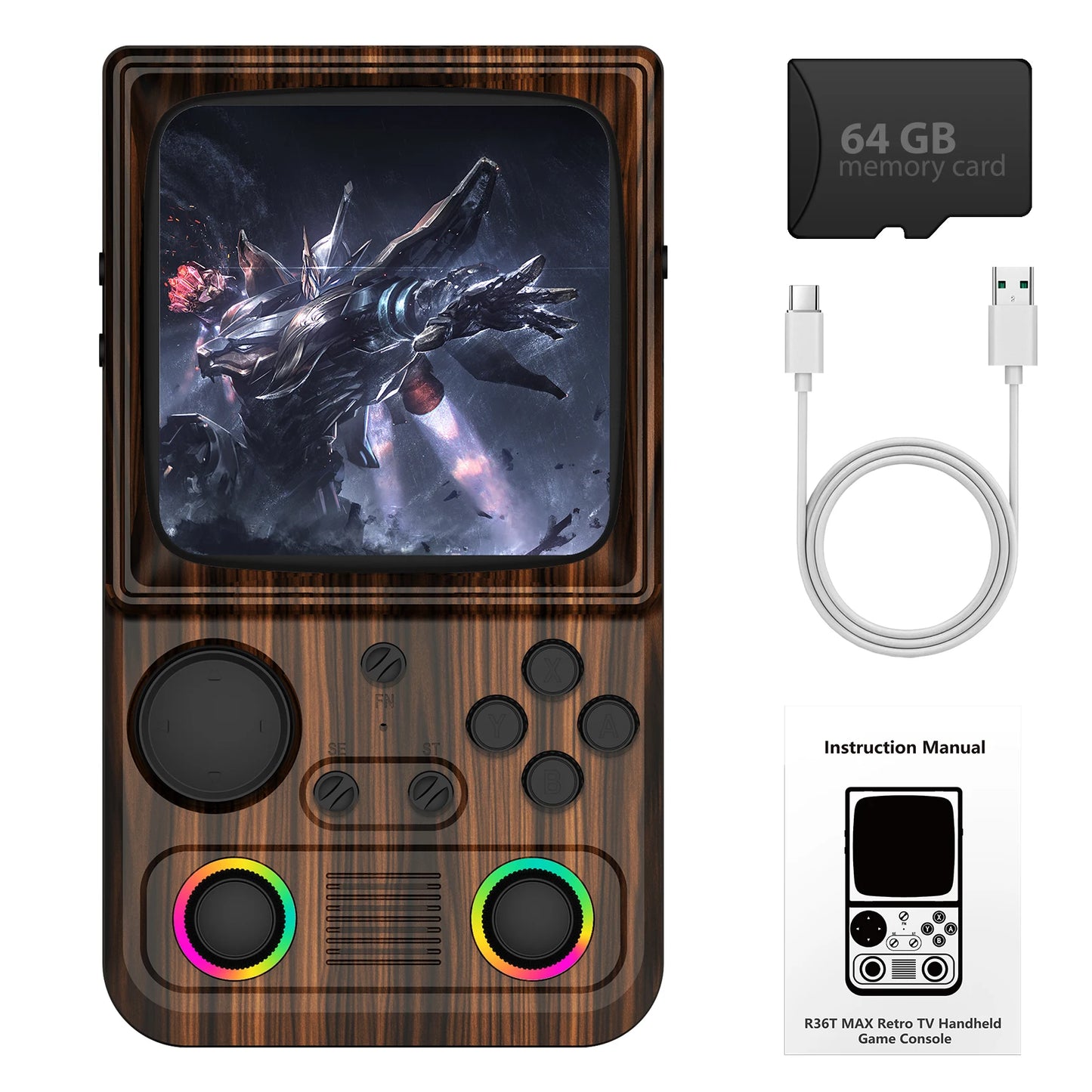 AQHH AISLPC R36T MAX Retro Handheld Console EmuELEC