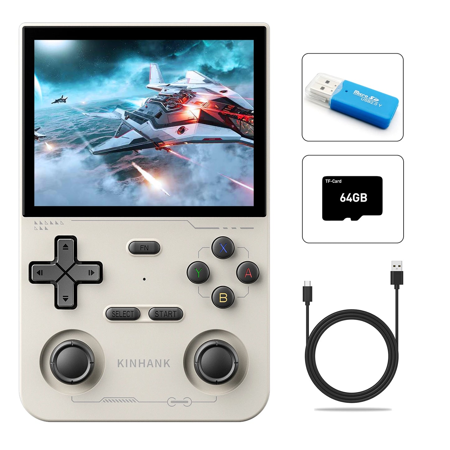 Kinhank K36 Open Source Handheld Console With 16000 Retro Games